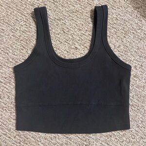 Up west Ribbed Tank - Black (Size L)